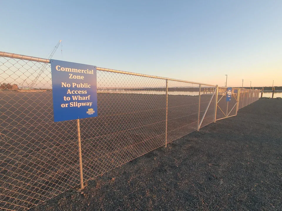 New Wharf Off-Limits to Public photo