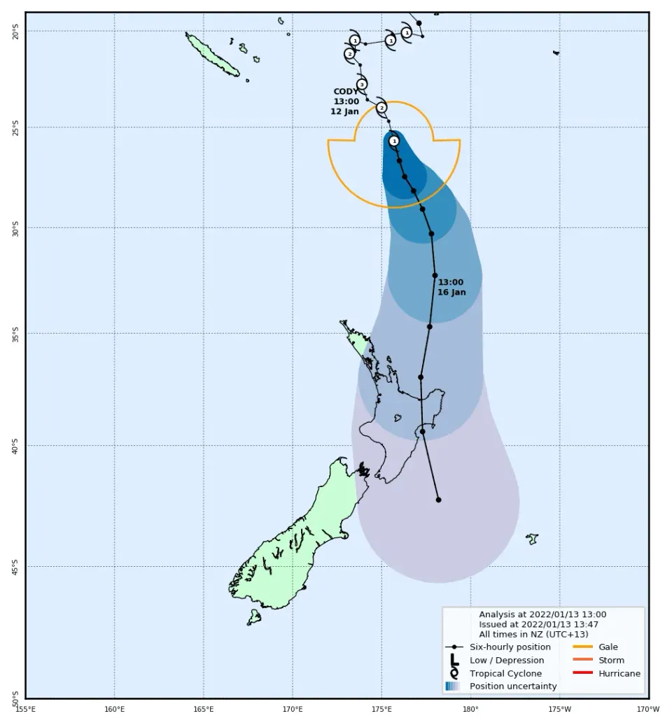Cyclone Cody Likely Impacts on Coromandel photo
